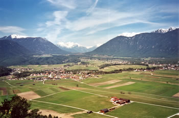 Mieminger Plateau gegen Westen