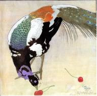 Pfau mit drei Kirschen, 1905 - 06 - Carl Moser